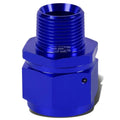 16-an Female Flare To 3/4" Npt Male Blue Aluminum | Built Supply Co