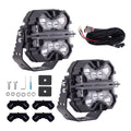 7" LED Work Light Pods 332W Spot+Flood For ATV  Marine Offroad Ford Jeep Toyota