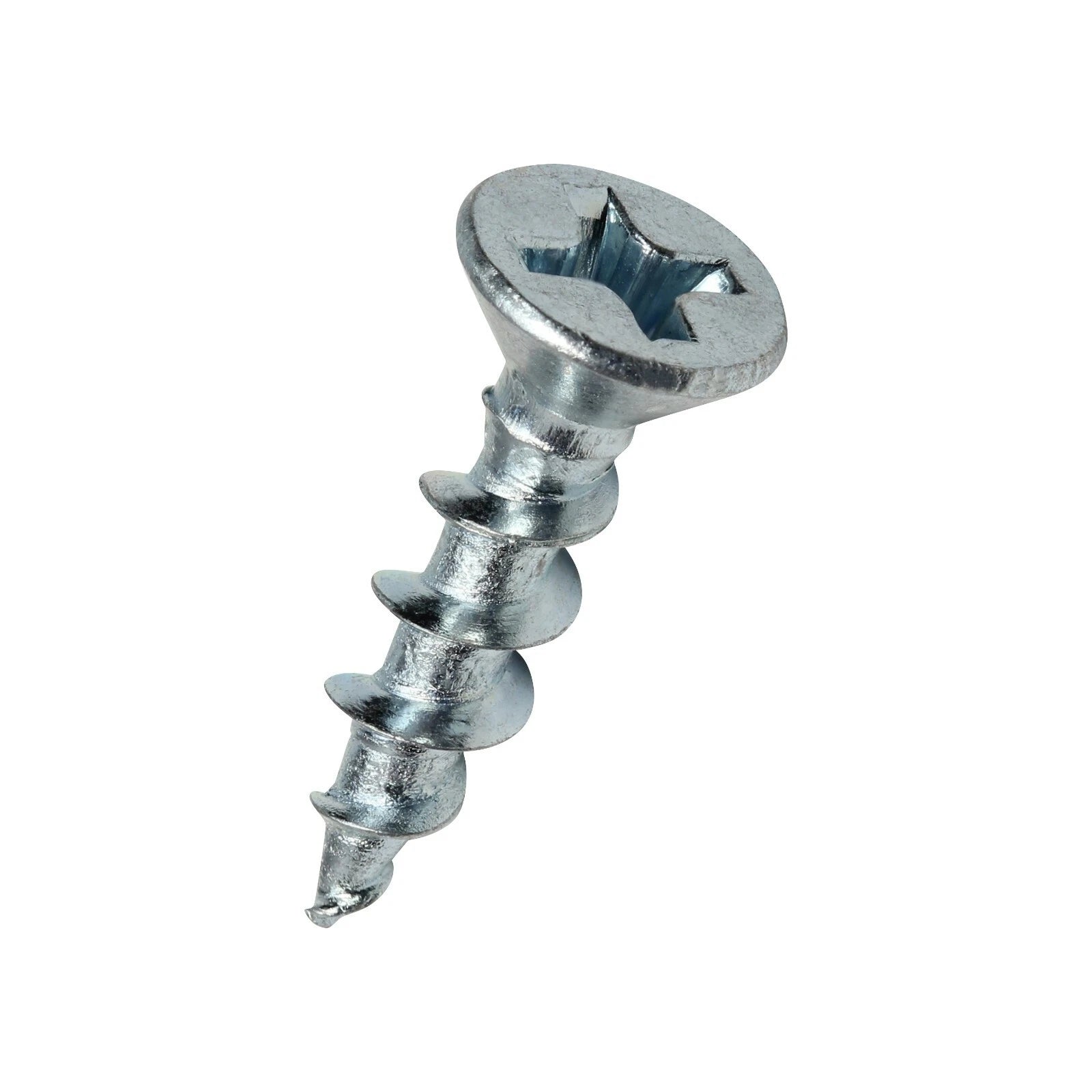 100 Pack #6 X 5/8" Flat Head Phillips Deep Thread Wood Screws, Zinc