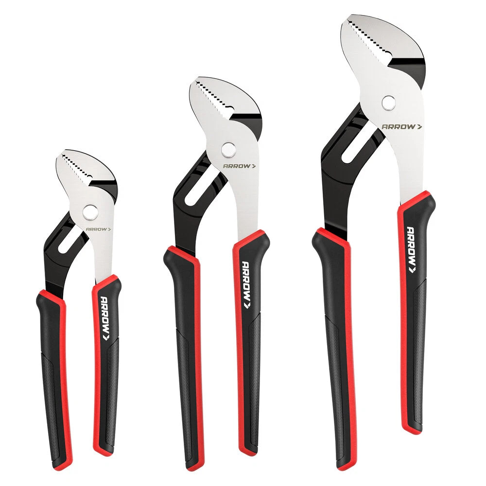 Arrow 8" 10" 12" Adjustable Groove Joint Plier Carbon Steel Water