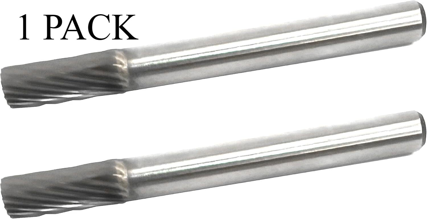 SATC Cylindrical 1/4" Carbide Burr Bur Tool Die Grinder Bit 6mm Shank