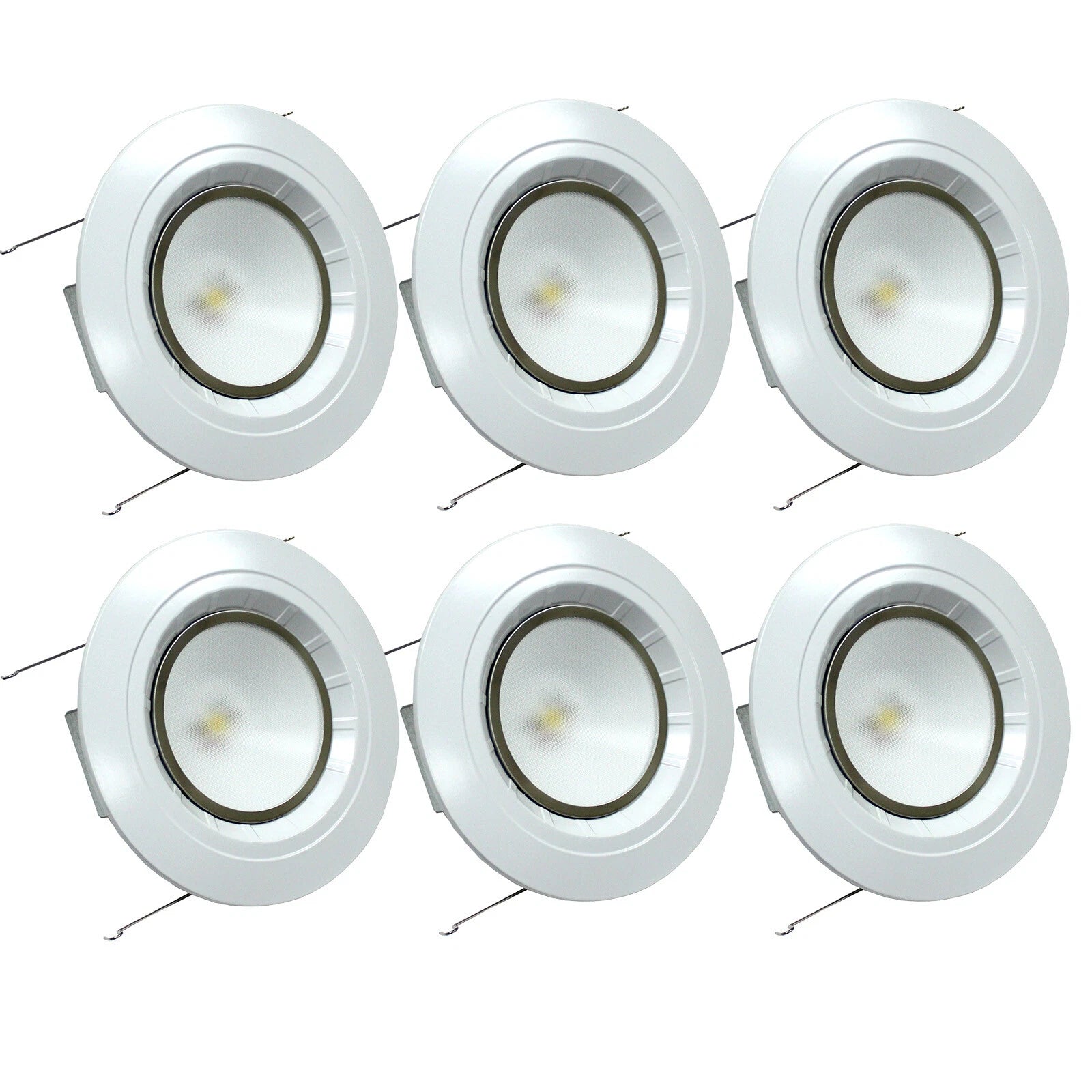 6 Pack 5" Or 6" Led Dimmable Downlight Recessed Light Retrofit 14W