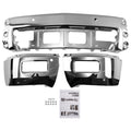 Chrome Steel Bumper Front fits for Chevrolet Silverado 1500 14-15 Split