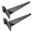 8" Slatwall Shelf Bracket Knife Shelf Display Shelf, Metal, Chrome -