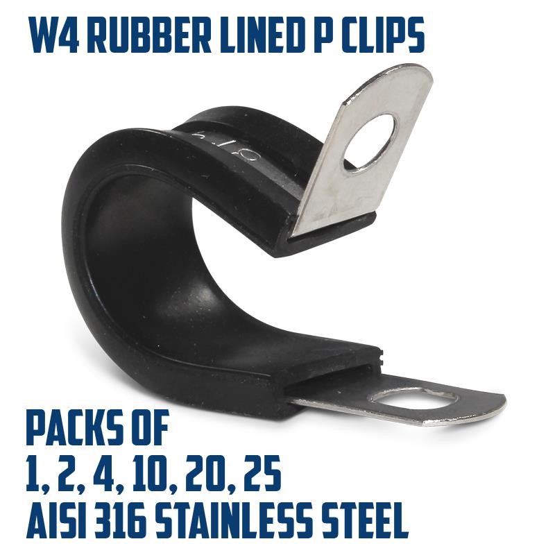Rubber Lined Pliers 316 Marine Type Stainless Steel Pipe Clamp DuctOpens in a ne