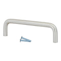 25 Pack Modern Wire Square 3-3/4" Brushed Nickel Cabinet Pull Handle