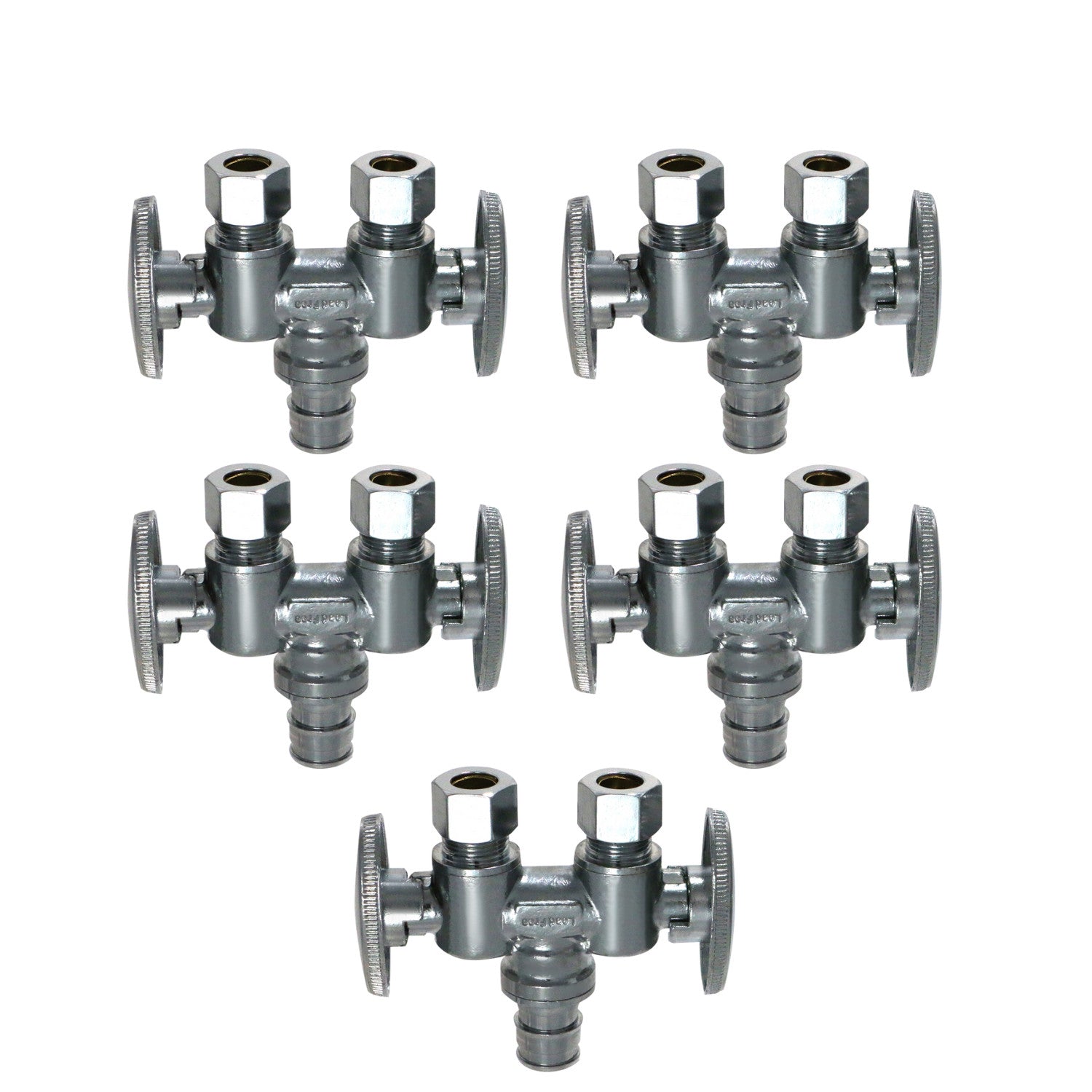 Pex A Dual Angle Valve 5 Pack