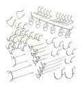 50pc Pegboard Hook Organizer Assorted Set