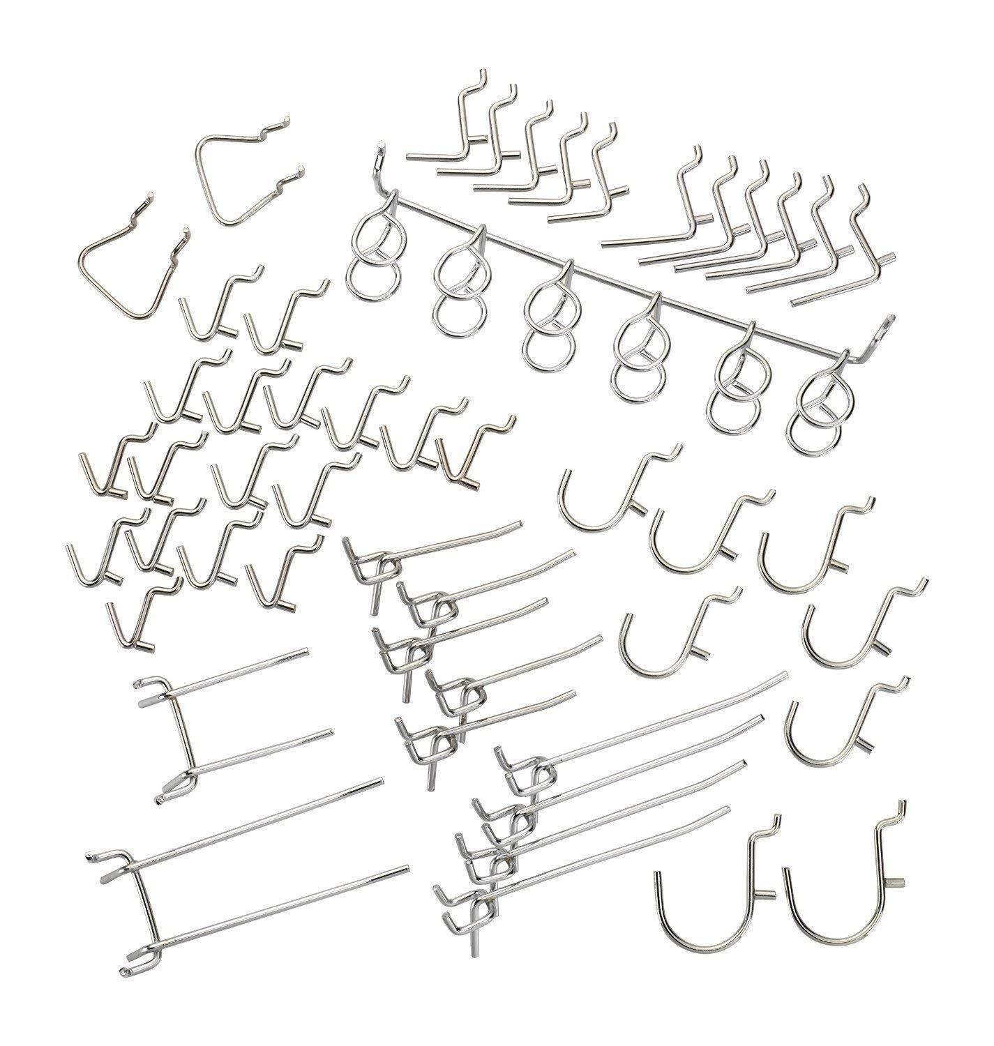 50pc Pegboard Hook Organizer Assorted Set