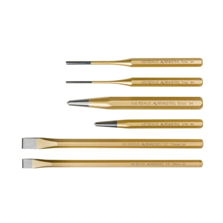 Rennsteig 6pc Punch and Chisel Set
