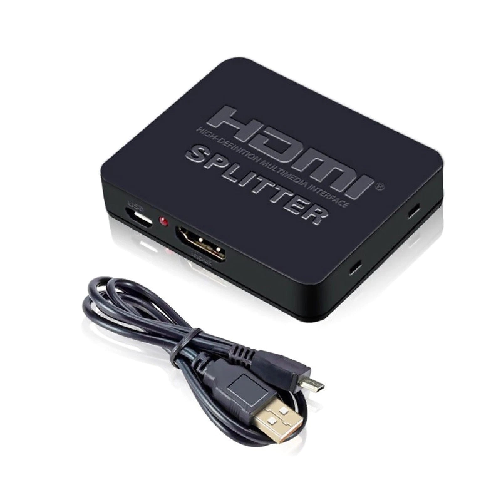 Plug&play 1 In 2 Out Hdmi Splitter 1080p 4k 1x2 3d Power Amplifier