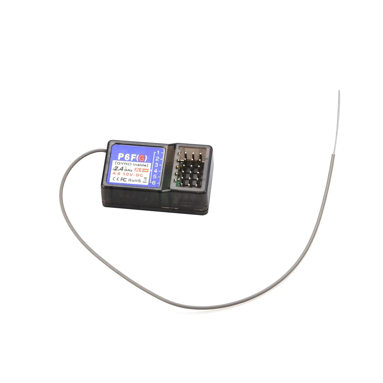 Dumborc P6fg 2.4g 6-ch Receiver W/ Gyro For Rc X6 Transmitter Remote