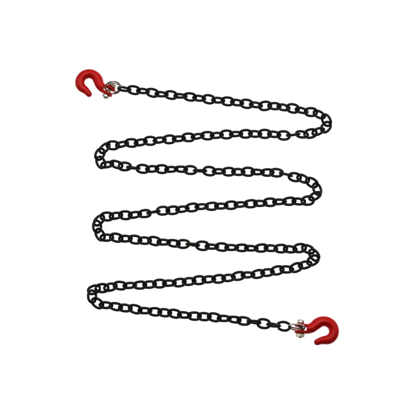 Metal Black Trailer Hook Tow Chain Shackle For Axial Scx10 D90 Rc4wd