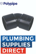 Polypipe ABS Solvent 135° Bend - 32mm, 40mm & 50mm
