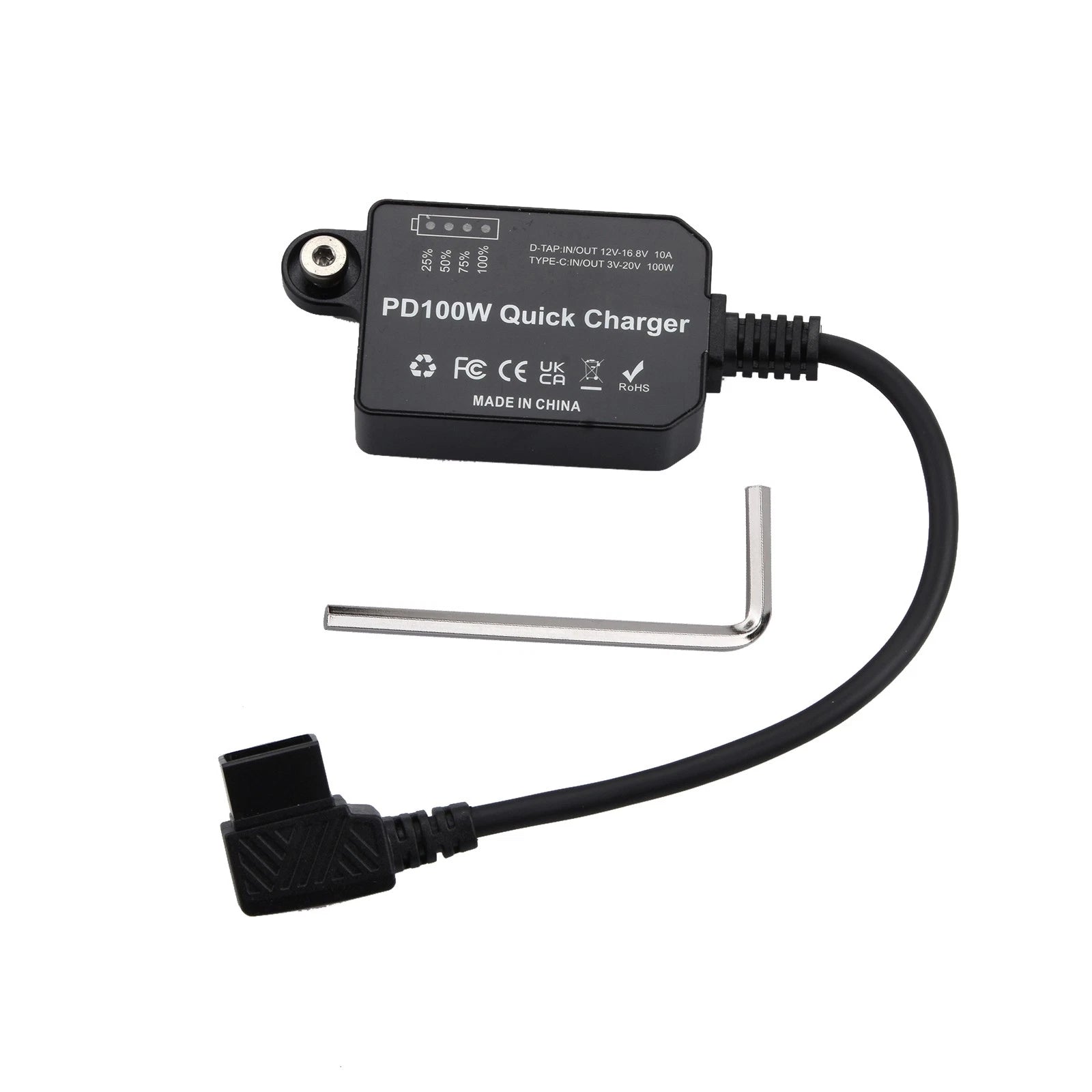 D-tap To Usb-c Pd100w Power Quick Charging Adapter For Dslr Camera