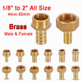 Brass BSP Thread Fitting x Barb Hose Tail
