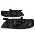 Fit 00-01 Altima L30 Pair Smoked Housing Amber Side | Built Supply Co