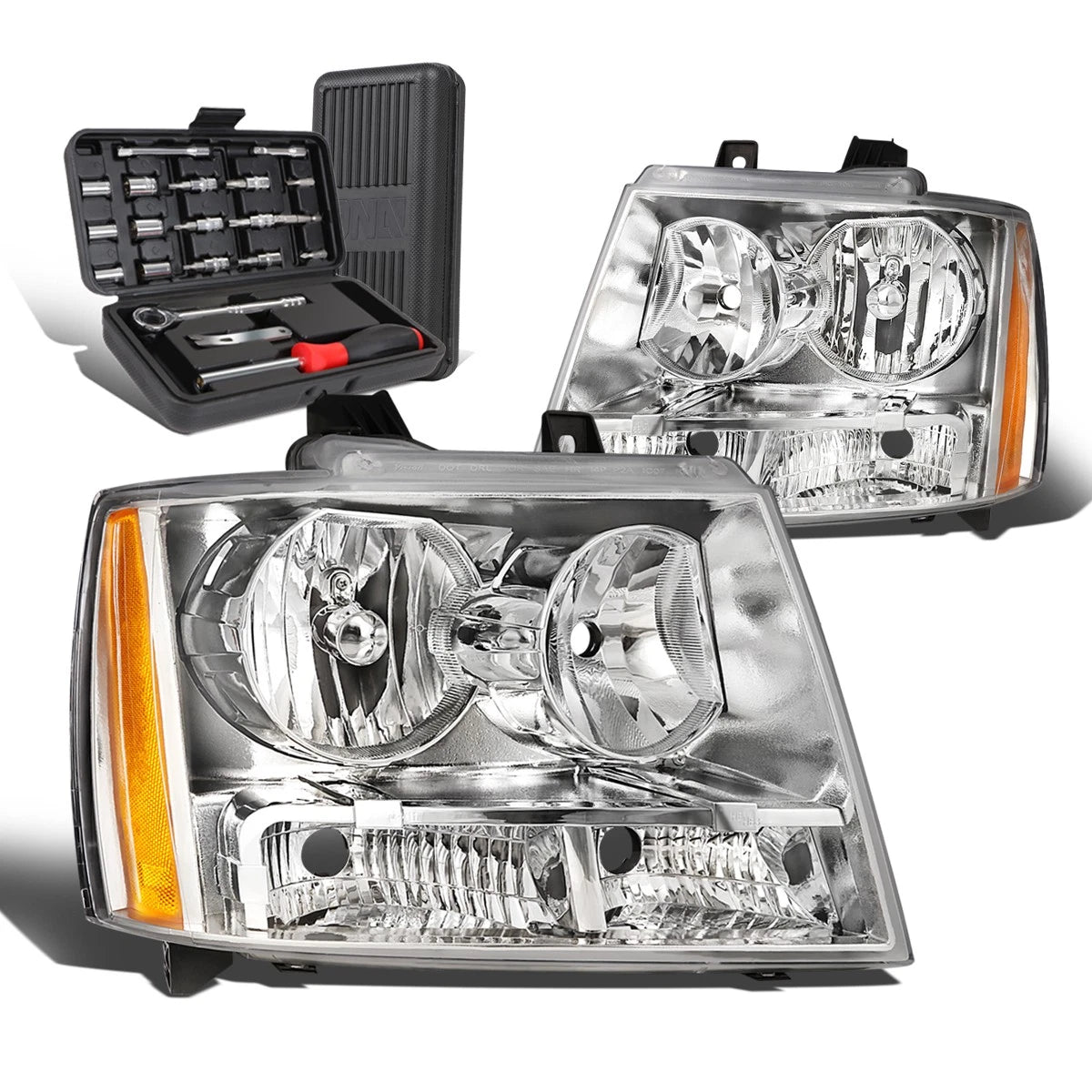 For 2007-2014 Chevy Tahoe Suburban Chrome/amber | Built Supply Co