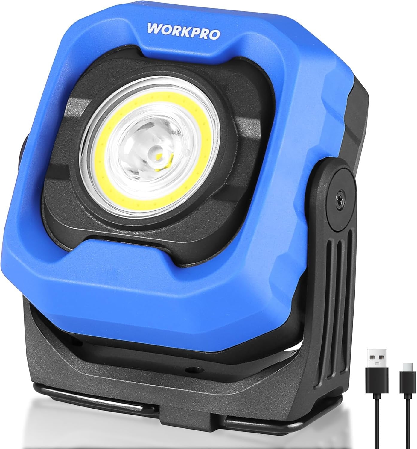 WORKPRO 1200LM LED Magnetic Light Rechargeable Work Light Portable Flood Lamp