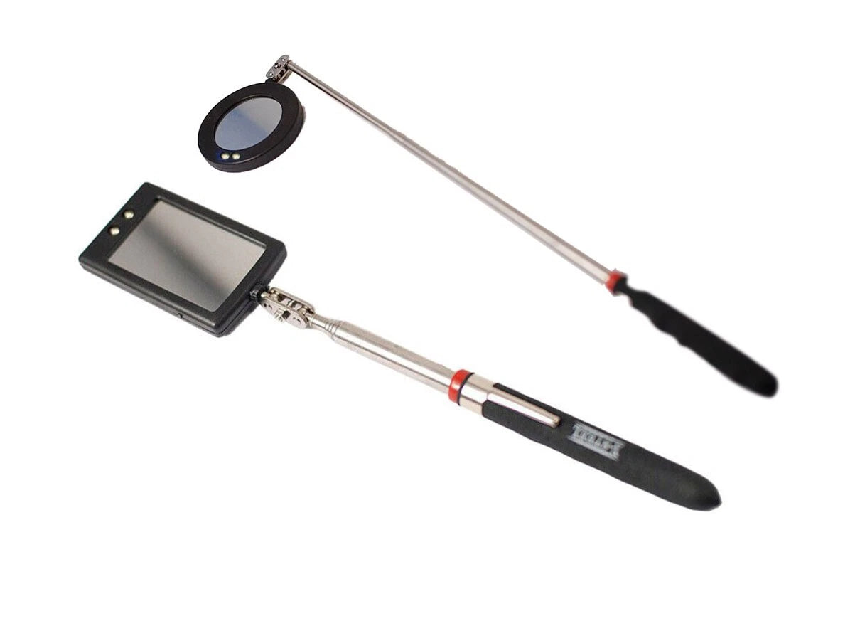 Inspection 285-875mm Telescope 3" Round+50x80mm Square Mirror Led