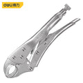 Deli Locking Pliers Round Nose Welding Tool Straight Jaw Mole Vice