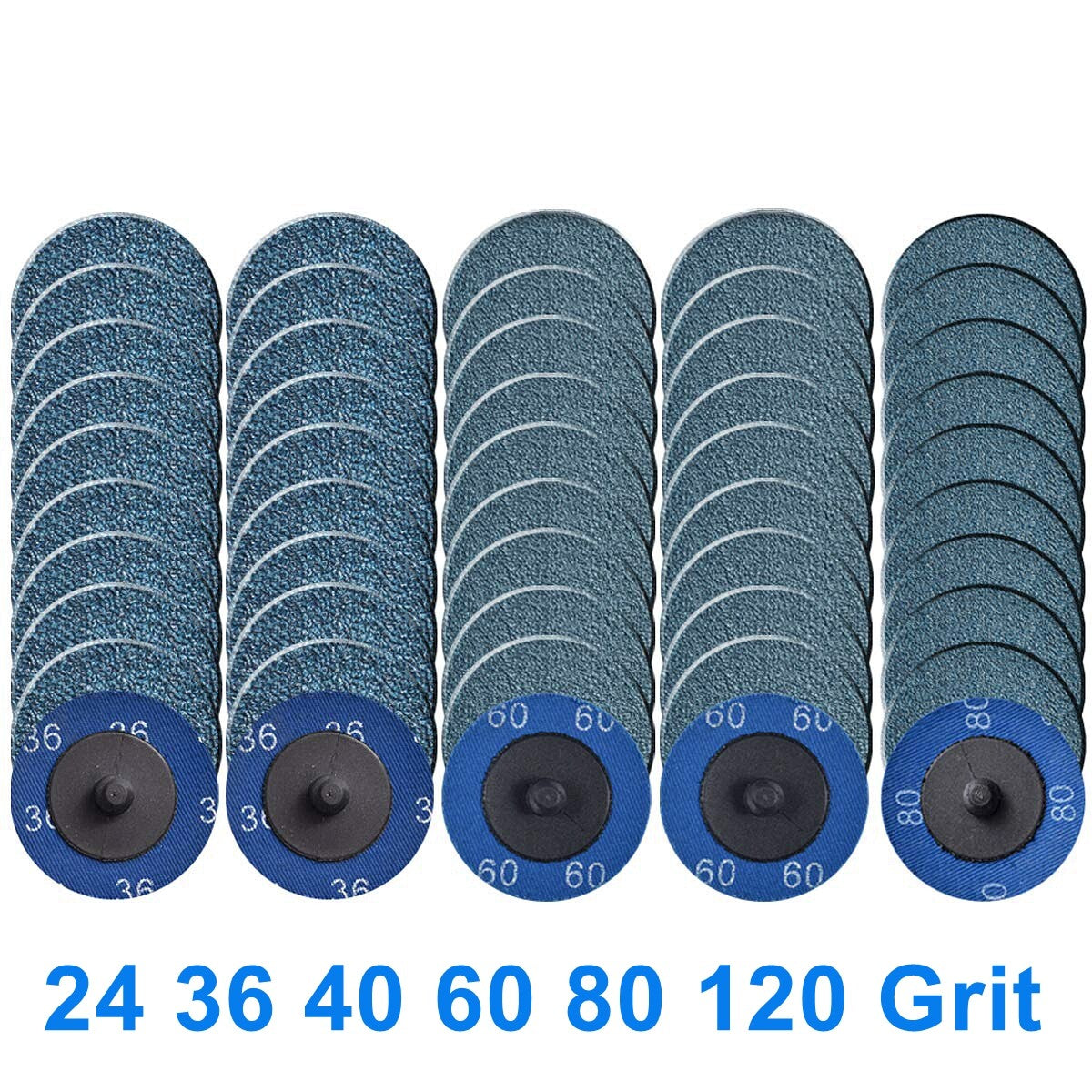 50X 2in Zirconia Quick Change Sanding Disc by Unbranded