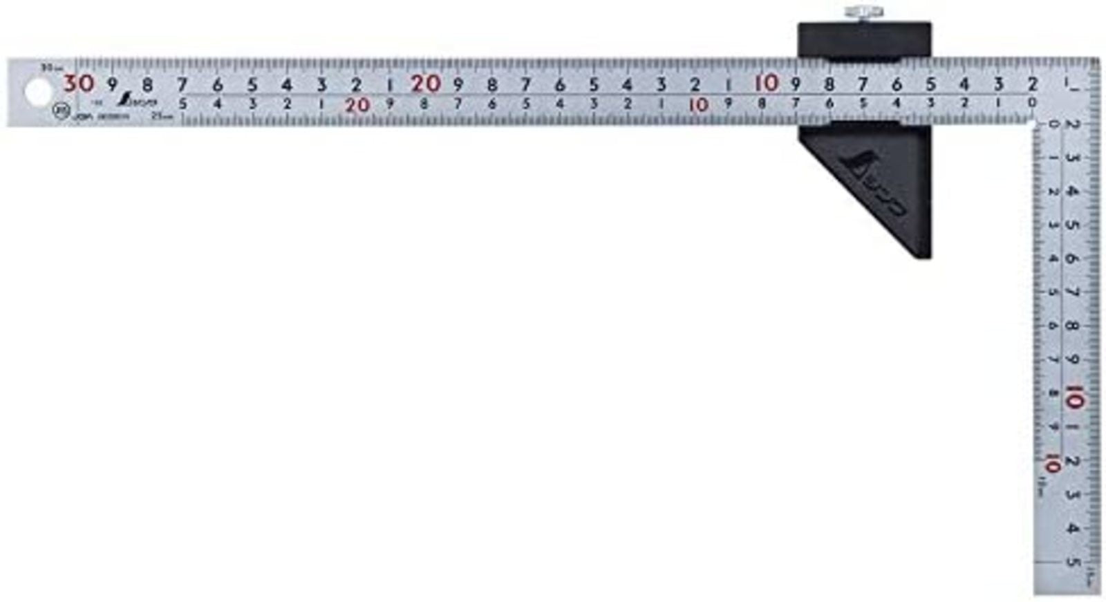 Shinwa Curved Scale Silver 30cm
