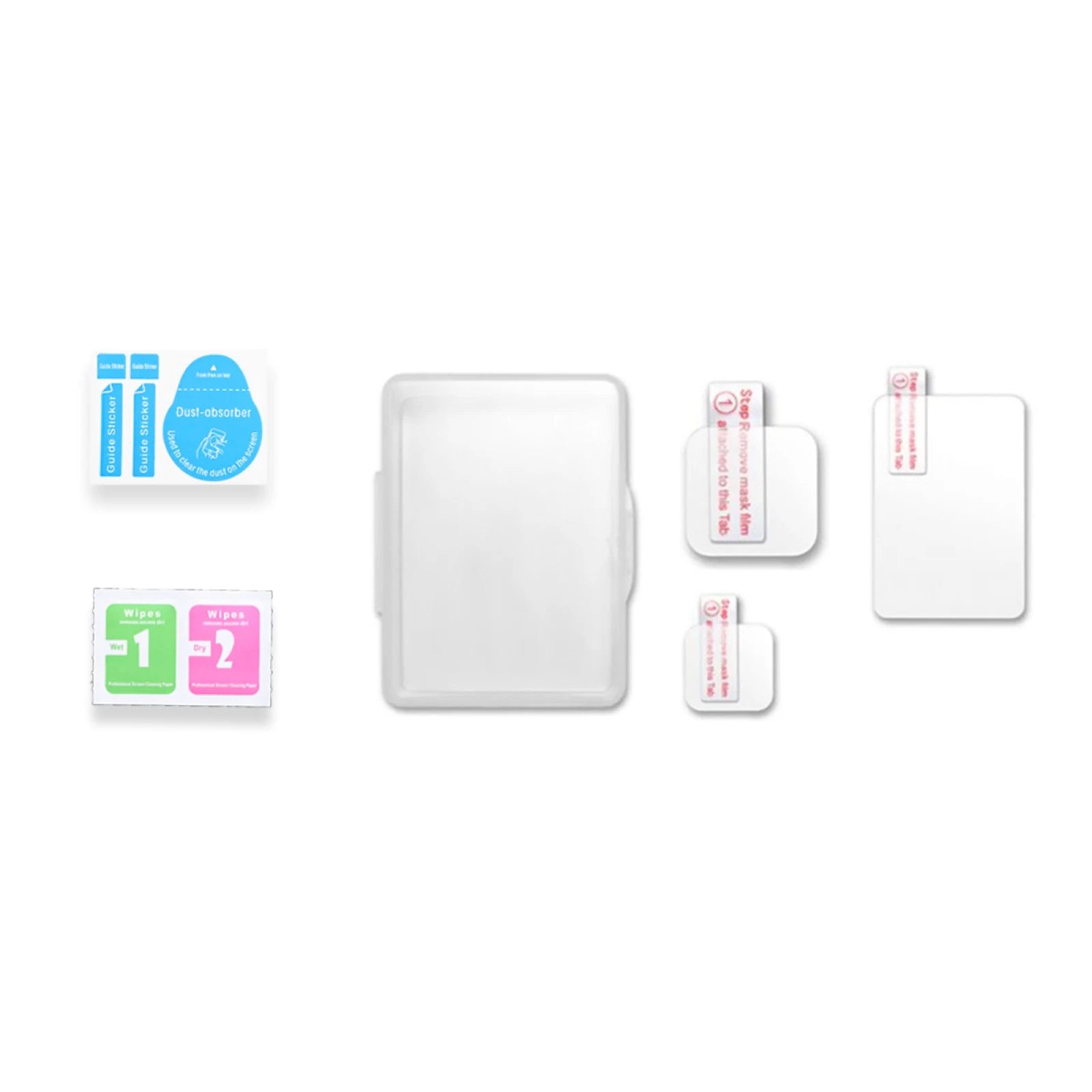 3pack Camera Front Rear Screen Lens Tempered Glass Film For Gopro