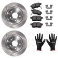 Rear Disc Brake Rotors Ceramic Pads for Acura TSX 2009 2010-2014 S31479 D1451
