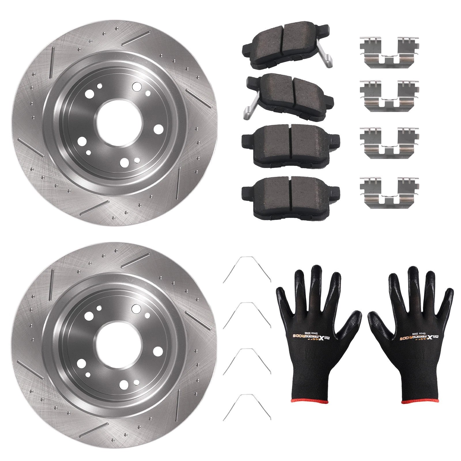 Rear Disc Brake Rotors Ceramic Pads for Acura TSX 2009 2010-2014 S31479 D1451