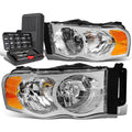 For 2002-2005 Dodge Ram Pickup Pair Chrome/amber | Built Supply Co