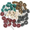 100x Rotary Metal Finishing Buffing Wheel Kit by Unbranded
