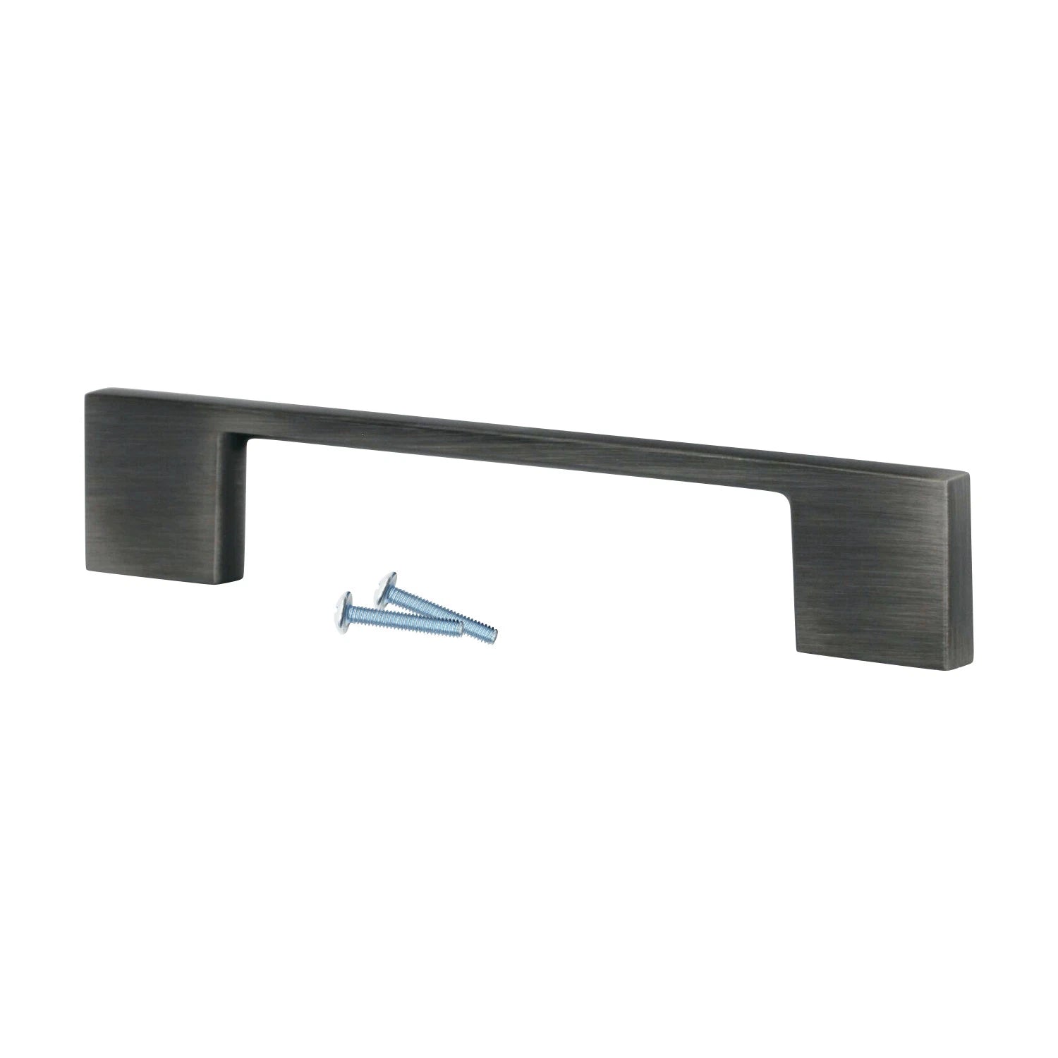 Modern Tele 3-3/4" Antique Nickel Kitchen Cabinet Handle Pull