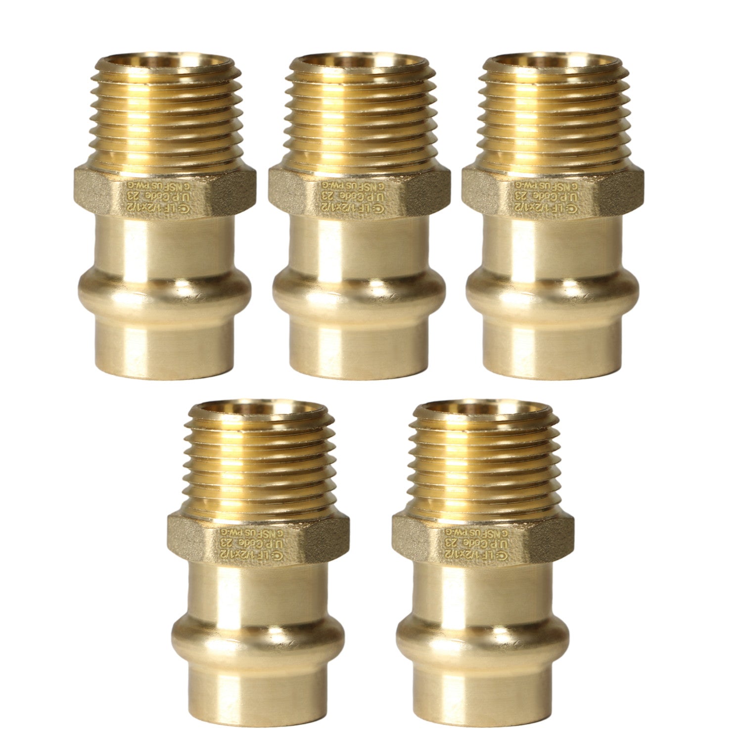 XFITTING 1/2" Press Male Adapter 5 Pack