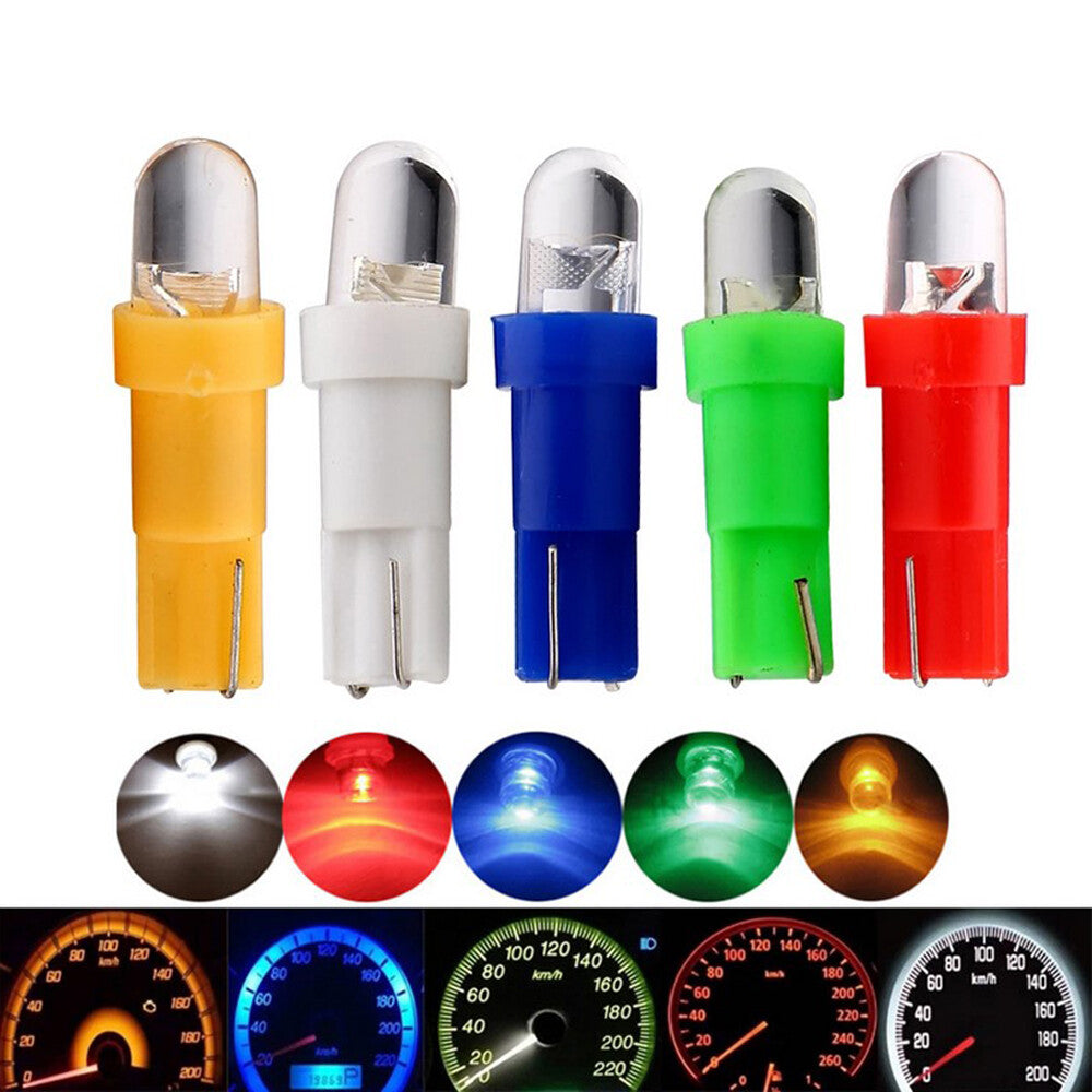 10x Auto Accessories T5 Car Wedge Dashboard DASH Gauge LED Light Bulbs
