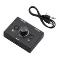 2 Way Bi-directional Audio Switcher 3.5mm Two Way Switch 2 In 1 Out