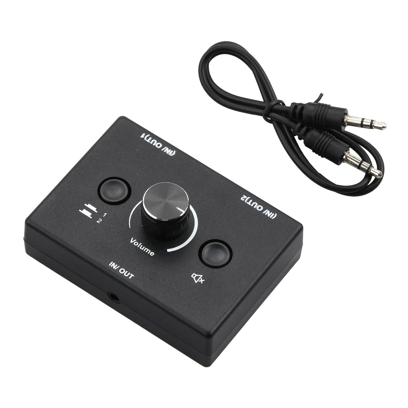 2 Way Bi-directional Audio Switcher 3.5mm Two Way Switch 2 In 1 Out