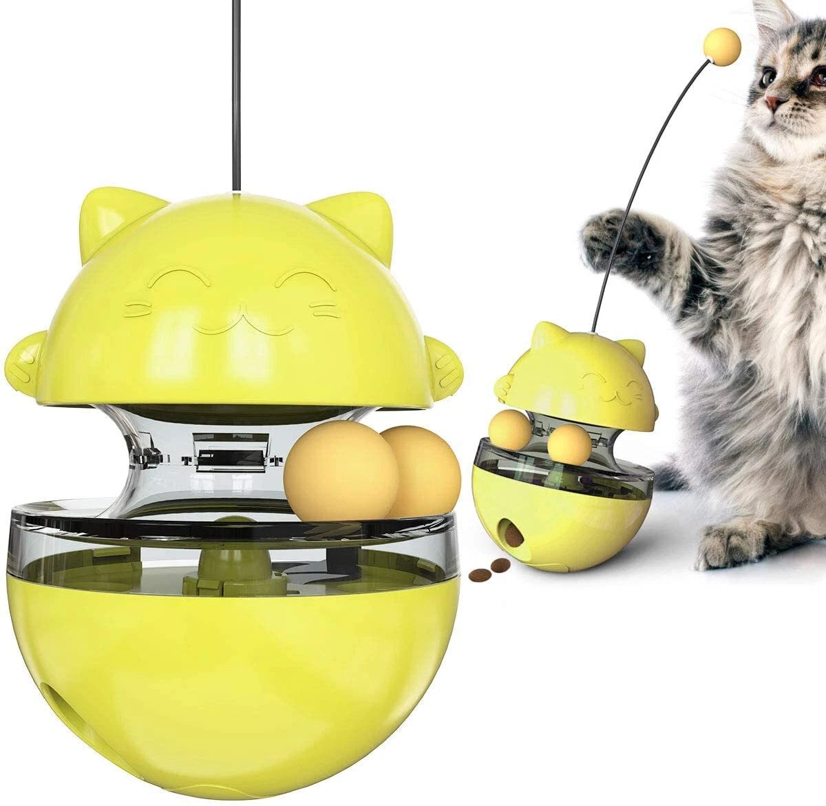 Cat Toys Kitten Toy Cats Supplies Interactive Move Tumbler Food