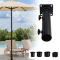 Iron Parasol Base Kit For Outdoor Use With Adjustable Stoppers And
