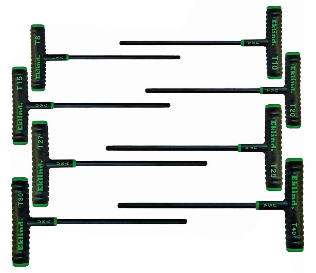 Eklind 8pc Torx T Handle Wrench Set T8-T40
