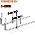 Jorgensen 6-Inch Bar Clamp Set Drop Forged Steel Bar Woodworking