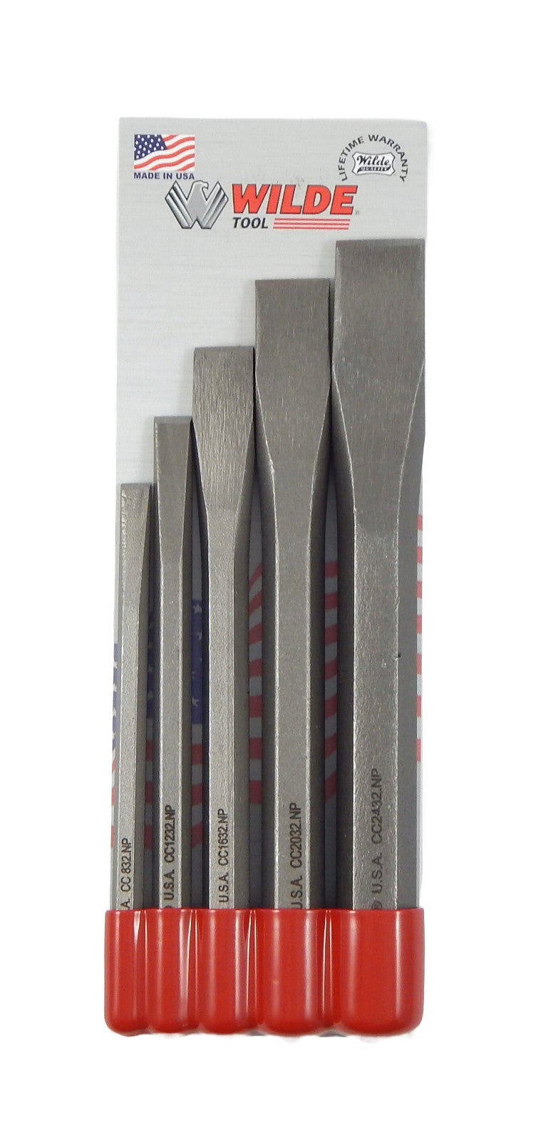 Wilde 5pc Cold Chisel Set 5/16" to 3/4"