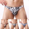 Men's Stylish Triangle Briefs Low Waist Underwear With Unique Printing