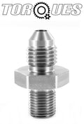 AN-4 ( 4AN AN04 ) M10x1.0 Metric Inverted Concave Stainless Steel