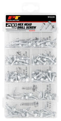 Performance Tool 200pc Hex Washer Self Drilling Assortment by Performance Tool