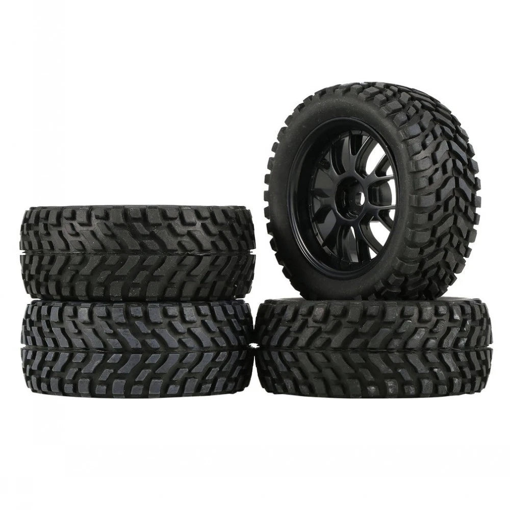 75mm Wheel Tires For Wltoys 144001 Tamiya Hsp 1/16 Off Road Buggy Rc