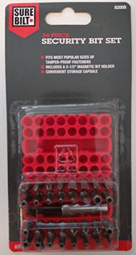 Sure Bilt 34pc Security Bit Set by Sure Bilt