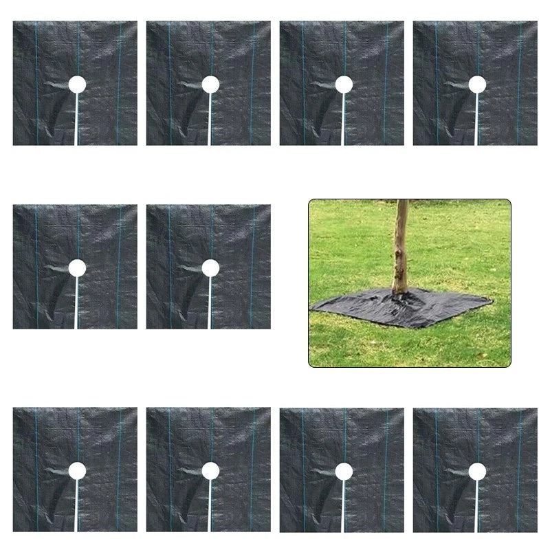 Orchard Grass Cloth Weeding Mats 1m X 1m For Garden Tree Coverage