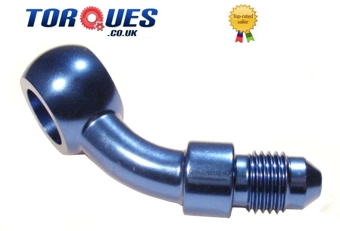 An -3 ( 3an An3 ) Male 45 Degree Aluminium Banjo Fitting. Brake Clutch