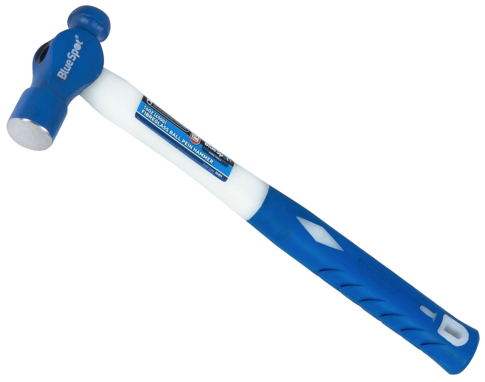 BlueSpot 16oz Ball Pein Hammer - Fibreglass Handle by BlueSpot